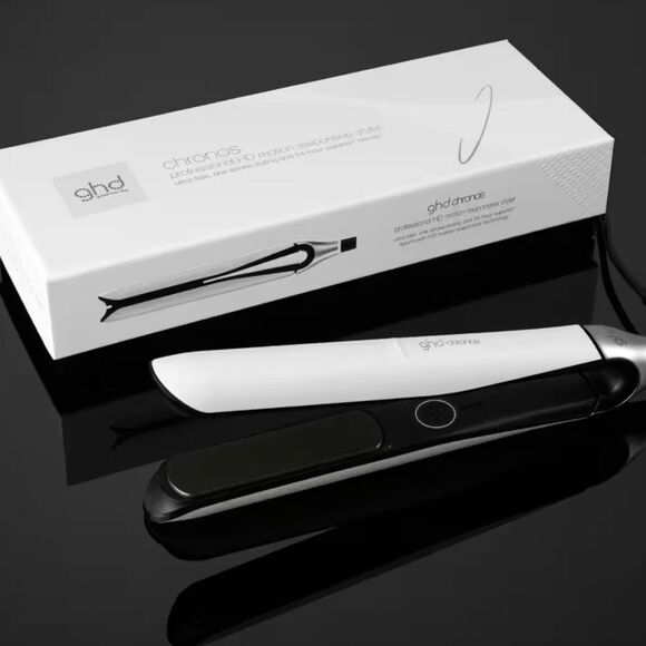 GHD CHRONOS FLAT IRON (1 INCH PLATE) WHITE - Picture 1 of 2